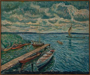 Båtar på Schwielowsee