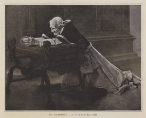 Påve Leo XIII (litografi) av Theobald (after) Chartran