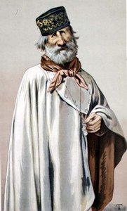 Tecknad "Revolution" från Vanity Fair av Giuseppe Garibaldi av Theobald Chartran