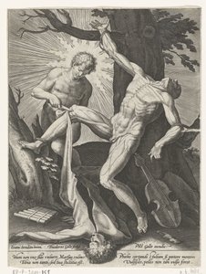 Apollo vissnar Marsyas