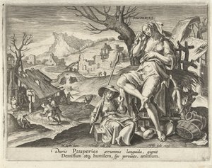 Fattigdom föder ödmjukhet Cycle of Human Action (serietitel) Circvlvs Vicissitvdinis Rervm Hvmanarvm (serietitel)