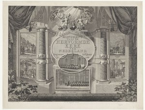 Monument till den reformerade kyrkan i Nederländerna, från 1566 Monument till den reformerade kyrkan i Nederländerna. Började år 1566 (titel på objekt) av Theodoor Koning