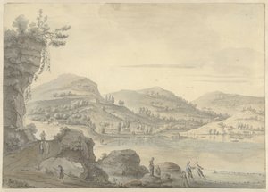Kinesiskt fantasilandskap av Theodoor Wilkens (possibly)