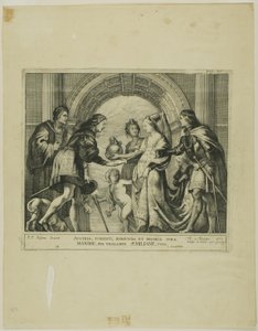 Maximilian av Österrikes äktenskap med Maria av Burgund av Theodoor van Thulden