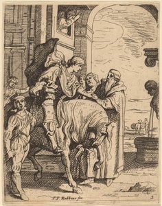 Den förlorade sonen tar farväl av sin far av Theodoor van Thulden after Sir Peter Paul Rubens