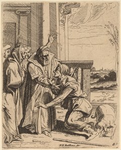 Den förlorade sonen mottagen av sin far av Theodoor van Thulden after Sir Peter Paul Rubens