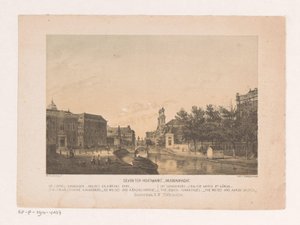 Deventer Houtmarkt och Muidergracht i Amsterdam Deventer Houtmarkt Muidergracht (titel på objekt) av Theodor Brüggemann
