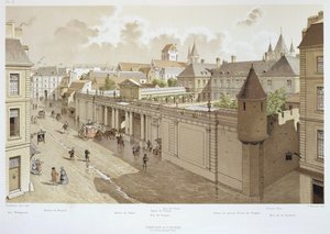 Utsikt över templet 1770, illustration från "Paris Through The Ages", 1885