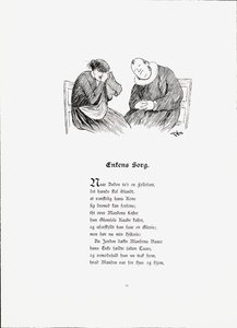 Illustration hämtad från boken Berättelser av Munthe, Peter och utgiven av Dybwad (nr, 1896) av Theodor Kittelsen