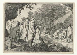 Diana upptäcker Callistos graviditet Metamorphoses of Ovid (serietitel)
