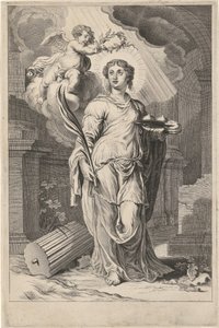 Heliga Agatha av Theodor Matham