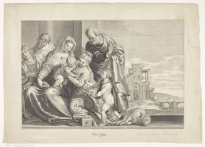 Mystiska äktenskap av Saint Catherine Caelaturae (serietitel) av Theodor Matham