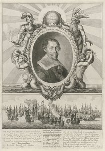 Porträtt av Witte Cornelisz. de With av Theodor Matham