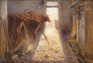 Ladugård på ön Saltholm av Theodor Philipsen