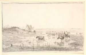 Kor på ängarna vid Mejlgaard av Theodor Philipsen
