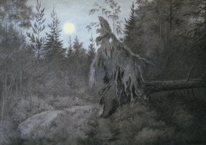 Skrämmande, krypande, prasslande, livligt av Theodor Kittelsen