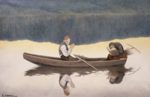 Över sjön och floden av Theodor Kittelsen