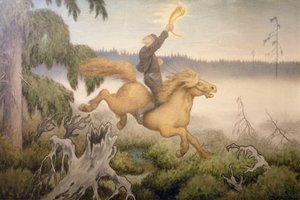 Gyllene hornet av Theodor Kittelsen
