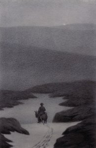 Ja, jag ser något långt borta sa pojken, det skimrade av Theodor Kittelsen