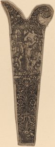 Prydnad för knivhandtag av Theodor de Bry