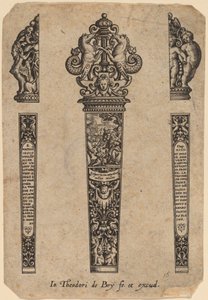 Prydnad för knivhandtag av Theodor de Bry