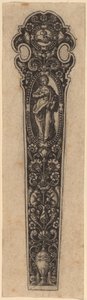 Prydnad för knivhandtag av Theodor de Bry
