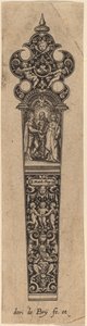 Prydnad för knivhandtag av Theodor de Bry
