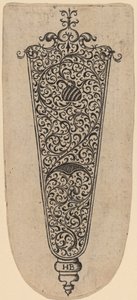 Prydnad för knivhandtag av Theodor de Bry