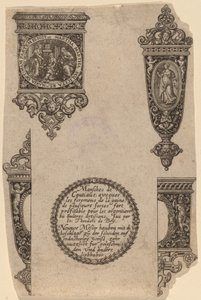 Prydnad för knivhandtag av Theodor de Bry