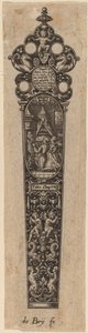 Prydnad för knivhandtag av Theodor de Bry