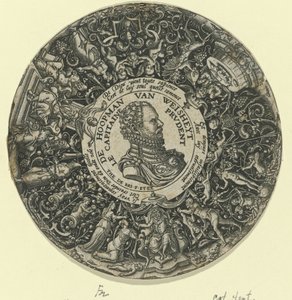 Porträtt av William I, Prince of Orange De Hoopman van Weisheyt / Le Capitaine Prudent (titel på objekt) av Theodor de Bry