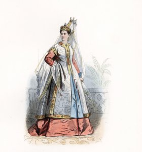 Roxelane eller Russelazie, eller Hurrem (född Anastasia Lisovska, cirka 1500-1558), slav och hustru till Soliman I den magnifika (1494-1566) - Roxelana, fru till Sultan Suleiman den storartade, efter Theodore de Bry