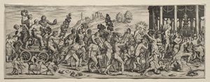 Bacchus triumf av Theodor de Bry