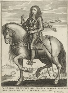 Porträtt av Karl II, kung av England av Theodor van Merlen (II)