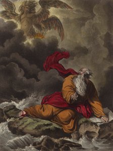 Hesekiel och keruberna (etsning)