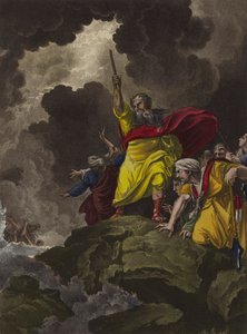 Moses korsar Röda havet (etsning)