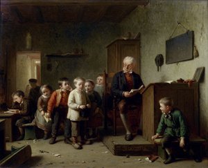 Klassrummet, 1872 av Theodore Bernard de Heuvel