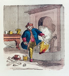 Ett besök från St. Nicholas, 1840-tals färgfoto av Theodore C. Boyd