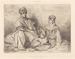 Moriska kvinnor från Constantine av Théodore Chassériau