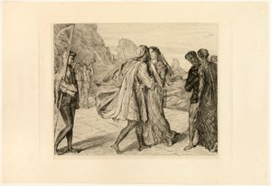 O My Fair Warrior!, tallrik fem från Othello av Théodore Chassériau