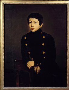 Porträtt av Ernest Chasseriau (1823-1870) elev vid sjöskolan i Brest, bror till konstnären Målning av Theodore Chasseriau (1819-1856) 1836 Sön. 0,92x0,73 m av Théodore Chassériau