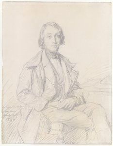 Porträtt av Félix Ravaisson av Théodore Chassériau