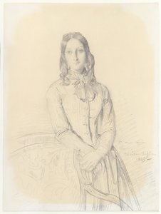 Porträtt av Madame Gabrielle Marcotte de Quivières av Théodore Chassériau