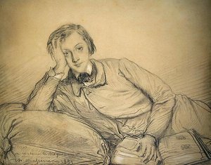 Porträtt av Raymond de Magnoncourt av Théodore Chassériau
