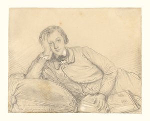 Porträtt av Raymond de Magnoncourt av Théodore Chassériau