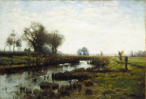 Sen eftermiddag, Dachau Moor (olja på duk)