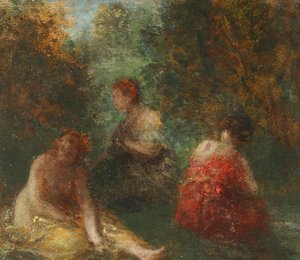 The Bathers, ca 1871-74 (olja på duk) av Theodore Fantin-Latour