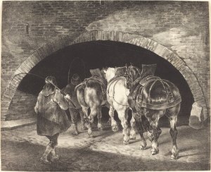 Adelphi Wharf av Theodore Gericault
