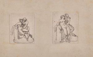 Antiope skändad av Jupiter i en satyrs gestalt av Theodore Gericault
