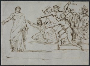 Mordet på Tiberius av Theodore Gericault